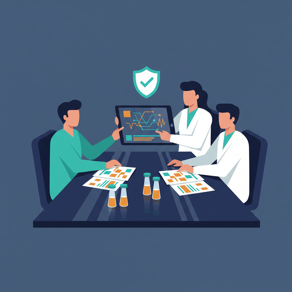 Clinical trial meeting documentation gap illustration